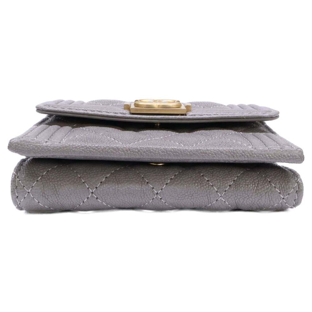 CHANEL Vintage Gray Caviar Leather Wallet - Picture 3 of 9